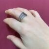 Anello Quadrato Forchetta 3 Rebbi - immagine 7