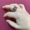 Anello Quadrato Forchetta 3 Rebbi - immagine 5